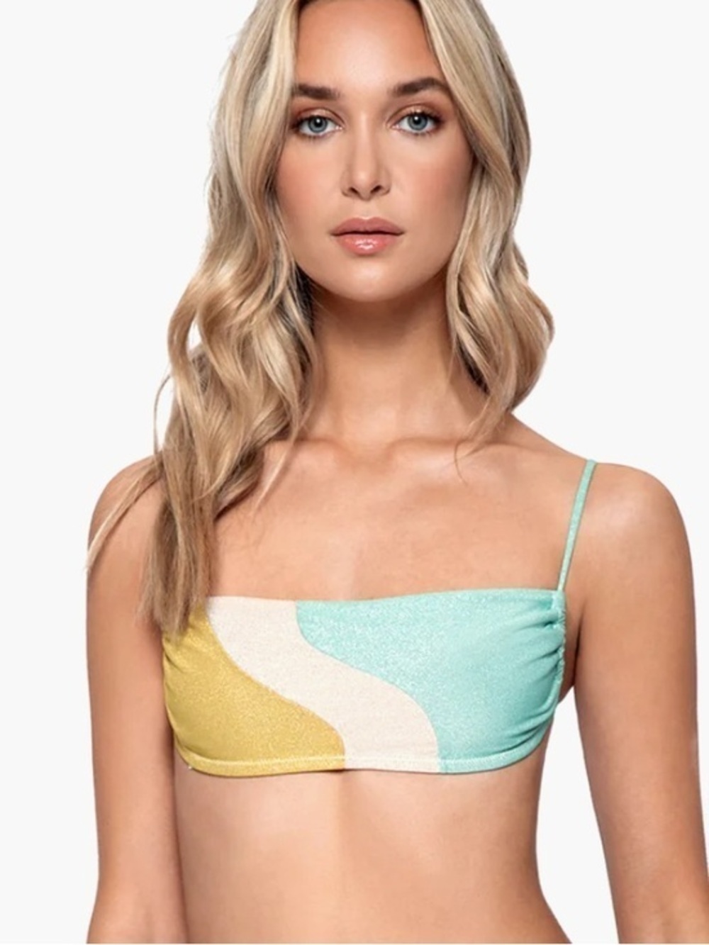 PQ Swim Colorblock Luna Wave Bikini Top - S